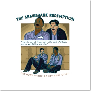 The Shawshank Redemption friendship of Andy and Red Quote Movie Posters and Art